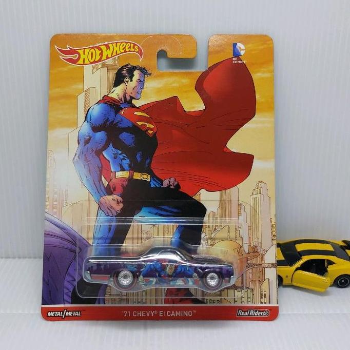 Hot Wheels Pop Culture 71 Chevy El Camino DC Comics Batman & Superman Art By Jim Lee 2016 Hotwheels
