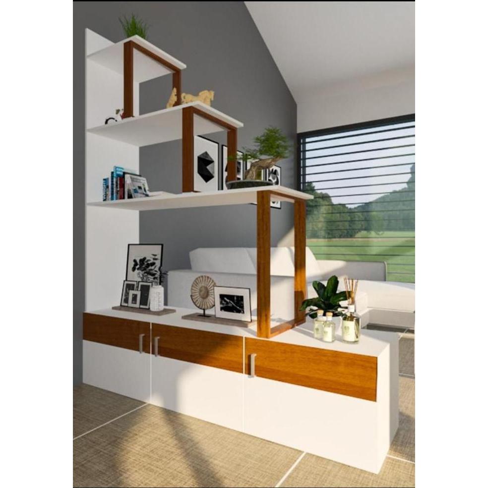 Buffet TV/ Pembatas Ruangan/ Divider Ruangan Murah Meriah