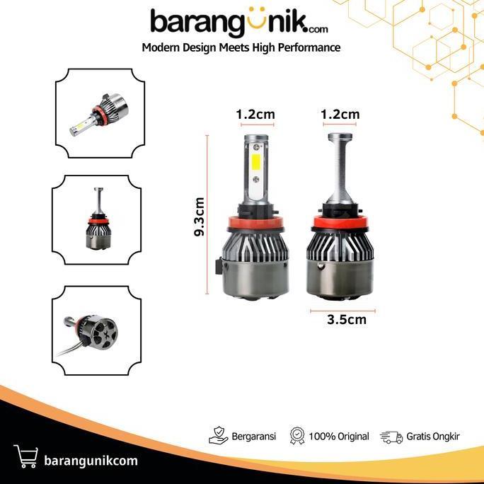 LAMPU UTAMA HEADLAMP FOGLAMP H4 H11 LED MOBIL AVANZA AYLA CALYA SIGRA INNOVA LUXIMOS X7 SUPER TERANG