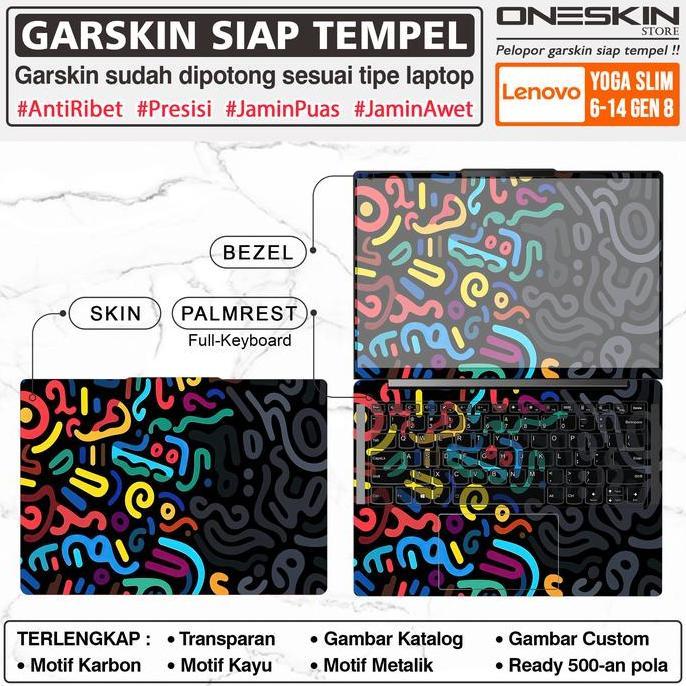 oktanandiavianae - garskin precut lenovo yoga slim 6 gen 8 full body karbon