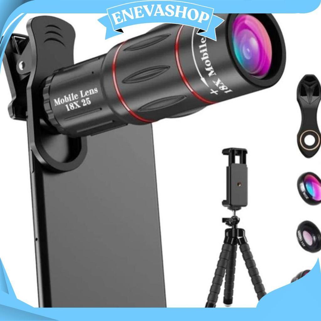 Ready Apexel 18X Kamera Teleskop Handphone Lensa Tele Zoom Hp Lensa Hd Kamera Stabil Td Promo 12.12