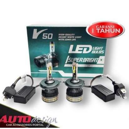 V50 Lampu LED Headlamp dan Foglamp Mobil 110 Watt H4 H1 H3 H7 H8 H11 H16 HB3 9005 HB4 9006 HIR2 9012