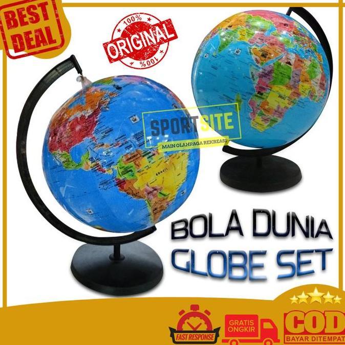 Bola Dunia Bumi Globe 2 in 1 Beach Ball Edukasi Geografis Peta Atlas
