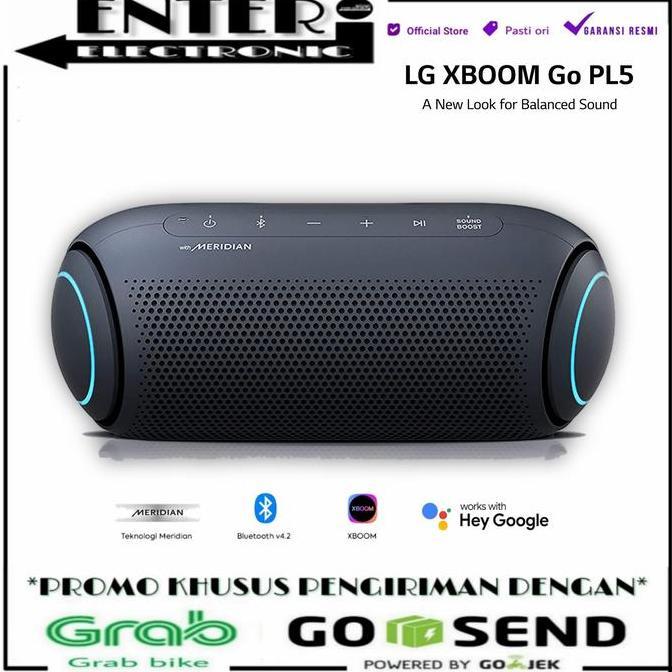 LG XBOOM PL5 - SPEAKER PORTABLE BLUETOOTH LG XBOOM GO WITH MERIDIAN