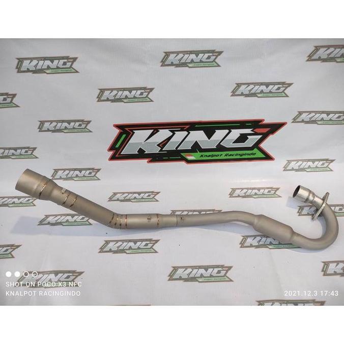 PIPA LEHERAN KNALPOT RACING SANBLAST TITANIUM BUKAN PROLINER R9 RCB CLD DIAMETER OUT 50 UNTUK SEMUA 