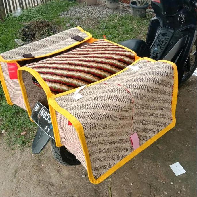 Keranjang Motor/Tas Motor/Tas Obrok/Tas Belanja Motor Bahan Goni Tebal