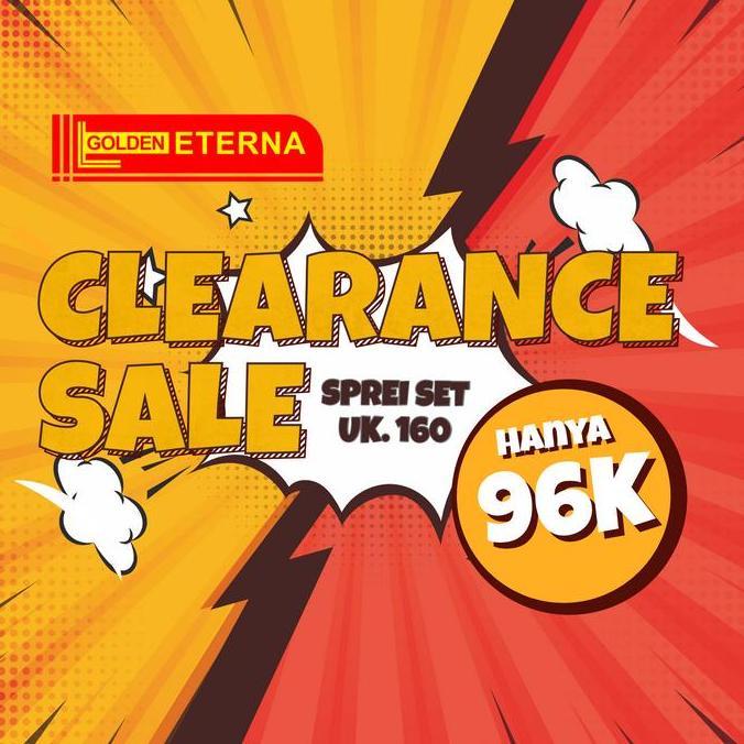 Sprei Golden Eterna Bahan Katun Anti Luntur - Hanya 96k