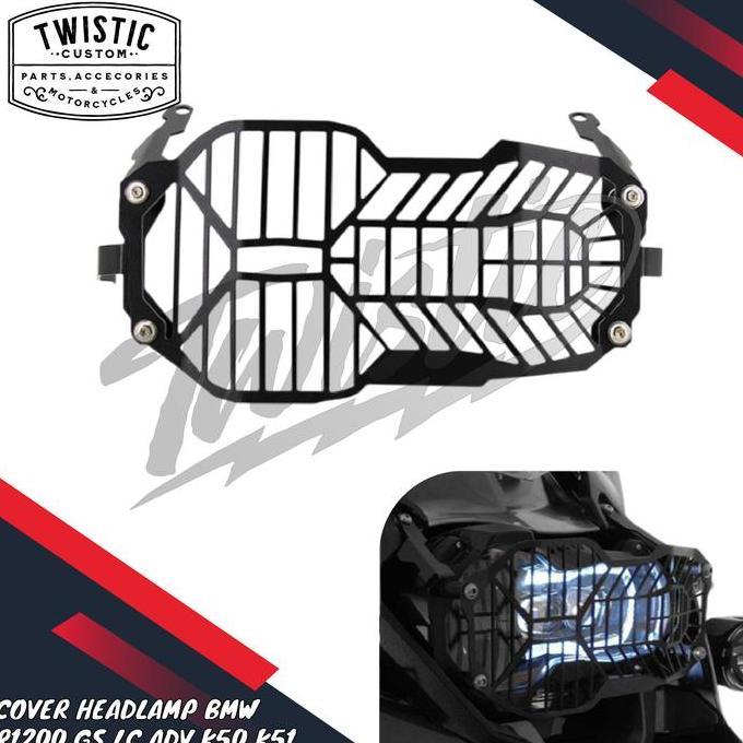 Cover Headlamp Grill Pelindung Lampu Depan Headlight Motor BMW R1200GS R1200 R 1200 GS LC ADV K50 K5