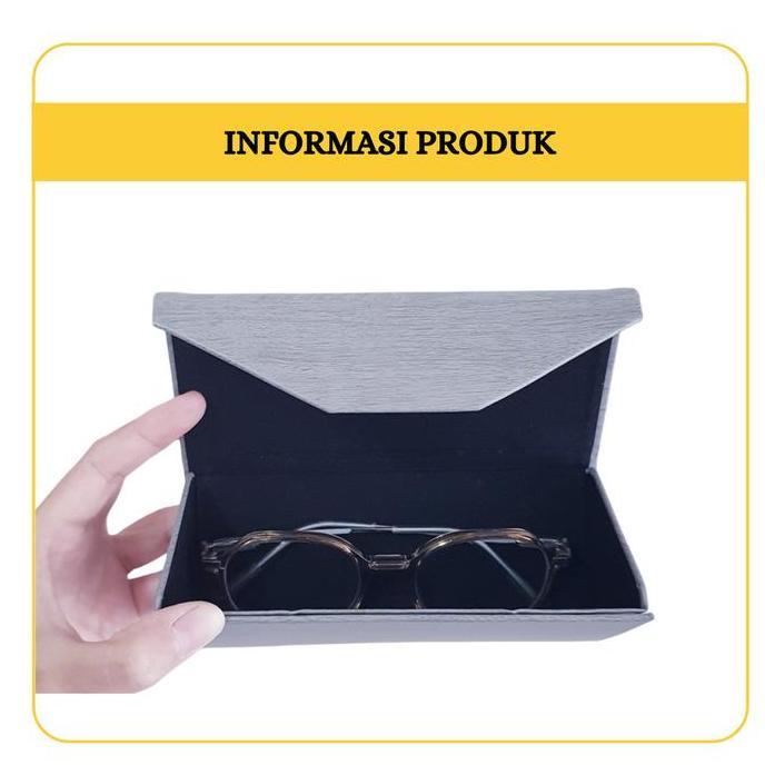 KOTAK KACAMATA LIPAT box kacamata hardcase kacamata lipat segitiga ringan anti pecah  [KLS]