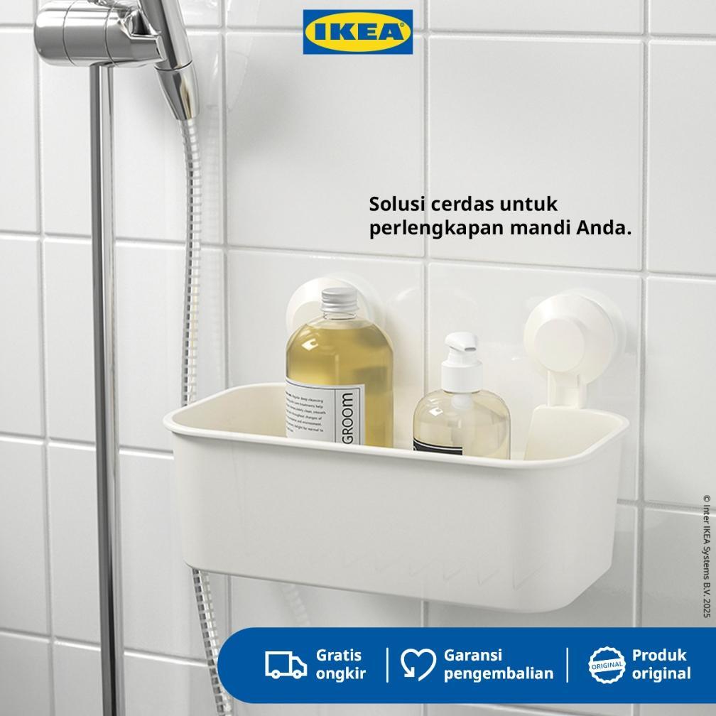 IKEA TISKEN Rak Dinding Sabun Tempel Dengan Plastik Hisap