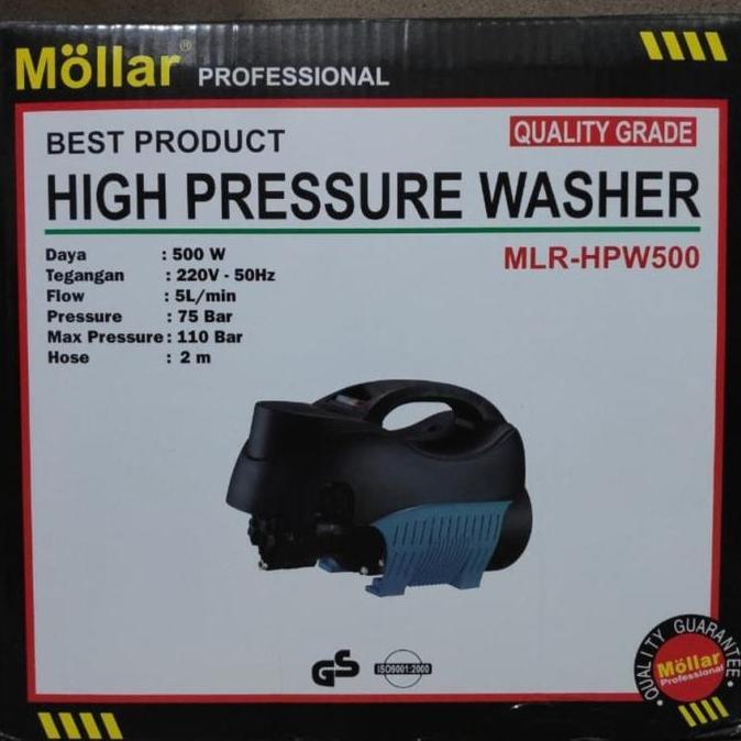 MOLLAR HPW 500 HIGH PRESSURE CLEANER MESIN JET CLEANER CUCI MOBIL ORIGINAL DAN TERPERCAYA