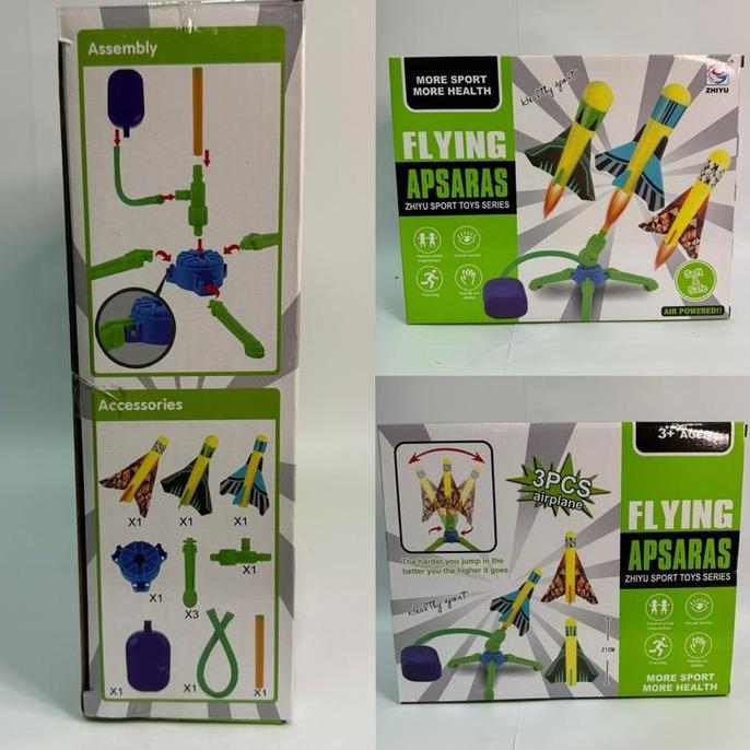 New- rocket launcher toys mainan injak roket terbang stomp rocket