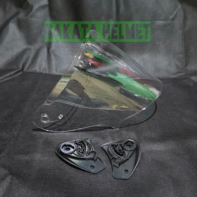 Kaca Helm KYT KYOTO INK DYNAMIC BENING HITAM SMOCK