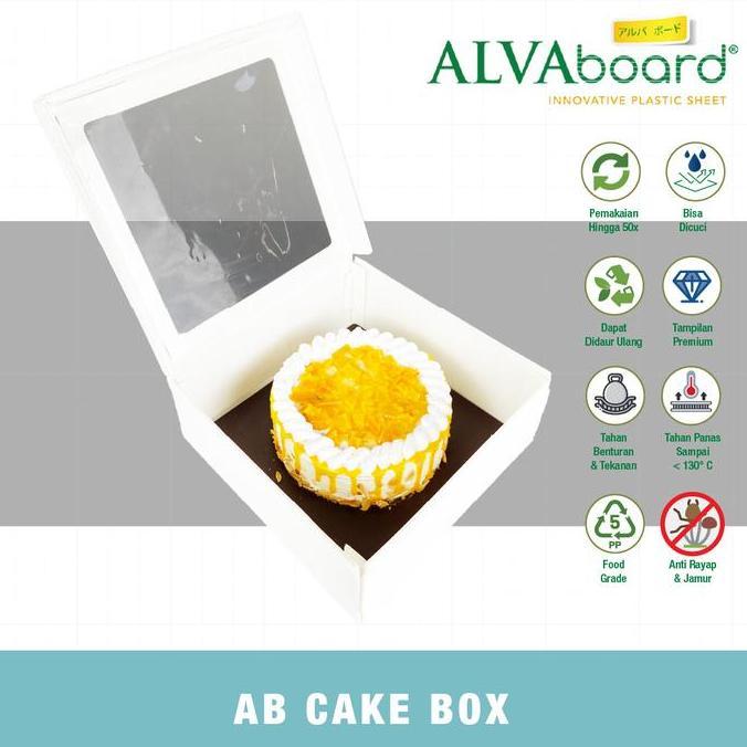 New- ALVAboard Window Cake Box, Kotak Kue Mika Food Grade