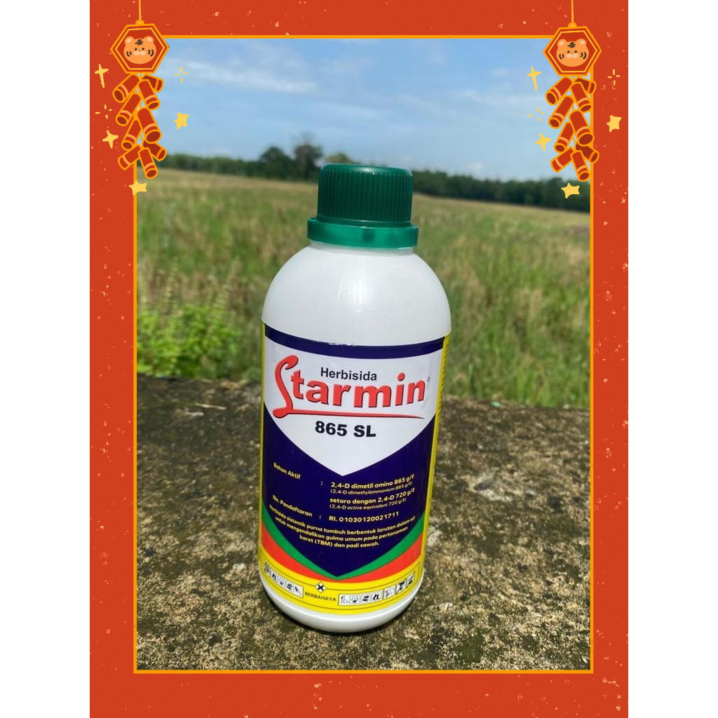 STARMIN 865 SL 2,4 DIMETIL AMINA  Original PEMBASMI RUMPUT GULMA BERDAUN LEBAR DAN RUMPUT TEKI PADA 