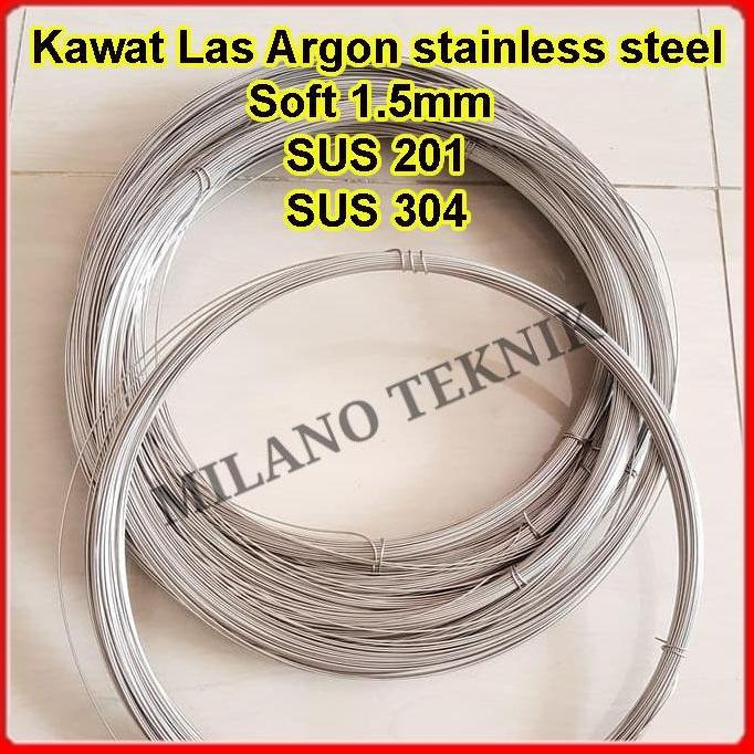 (Ready) Kawat Las Stainless Steel 1.5 Mm Soft Kawat Argon Las Stainless