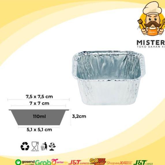 Alumunium Tray BX-340 | 25 Pcs | Alu Tray Kotak BX-340