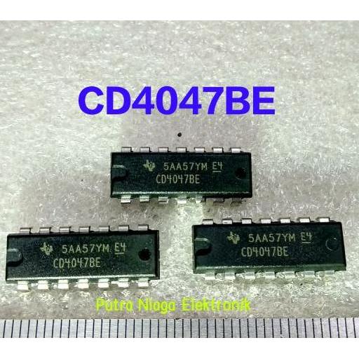 (1) ic CD4047BE Dip 14 pin CD4047 / TC4047 / HEF4047 / HCF4047 putran1a Berkualitas