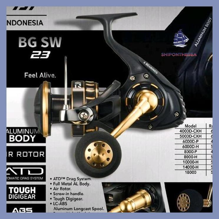 (PANCING) REEL DAIWA BG SW 2023  4000 5000 6000 8000 BERGARANSI PACKING AMAN
