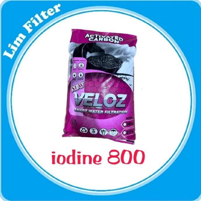 CARBON ACTIVE IODINE 800 MERK VELOZ - 25KG