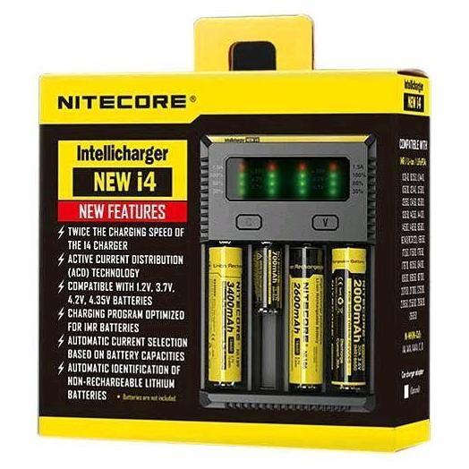 Nitecore Battery / batrai / baterai Charger 4 Slot 18650