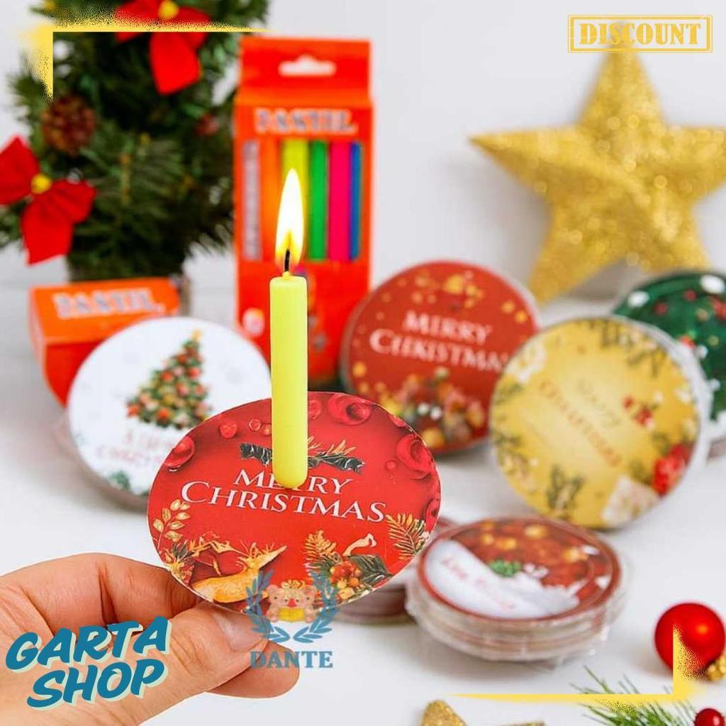 Cod Lilin Kecil Natal - Tatakan Lilin Tema Natal