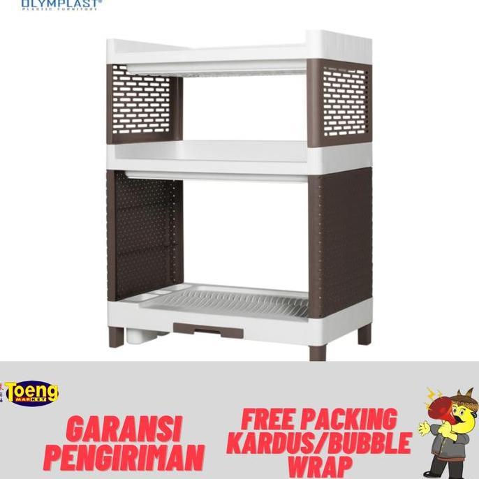 RAK KITCHEN SUSUN RSOK OLYMPLAST / RAK PIRING / RAK DAPUR OLYMPLAST