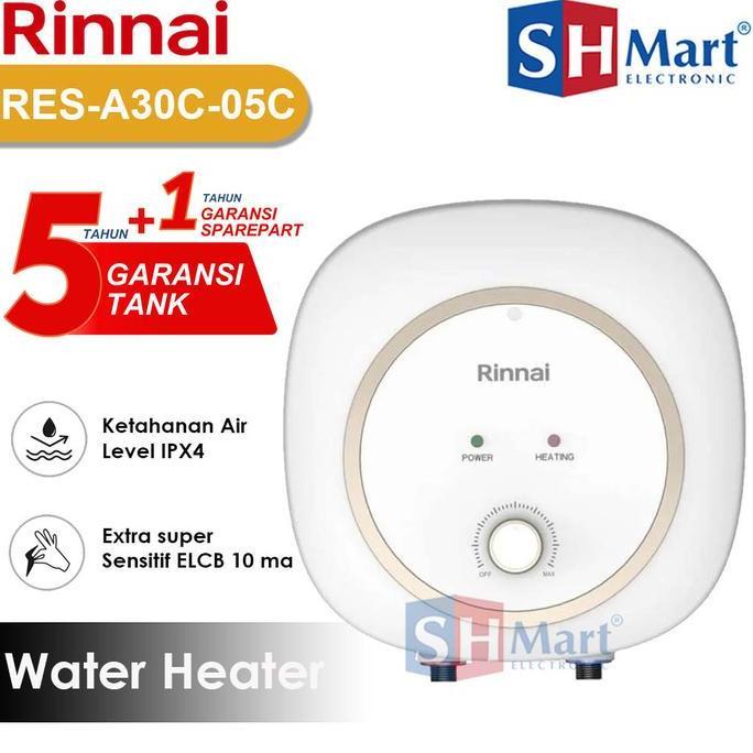 Water Heater Rinnai 30 Ltr RES-A30C-05C Anti Bacteri Garansi Resmi