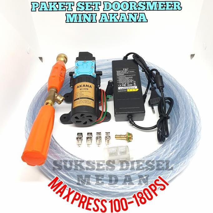 Steam Waterpump Mesin Doorsmeer Mini 100PSI Cuci AC TSL Adaptor Bagus