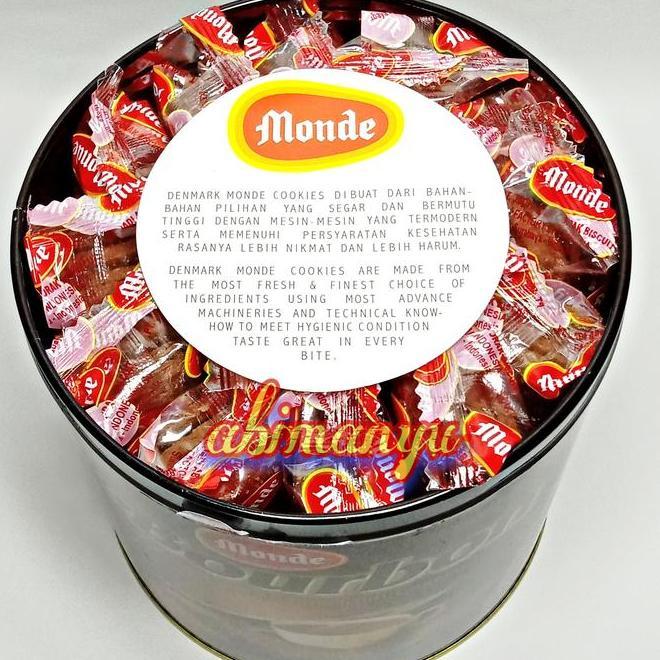 Monde Biskuit Coklat Bourbon Kaleng Gram