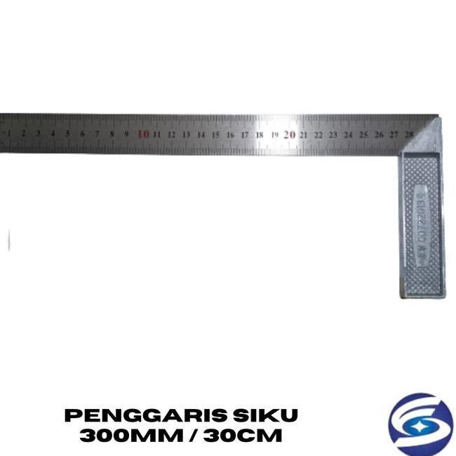Penggaris Siku Stainless Steel 300Mm Penggaris Siku 30Cm