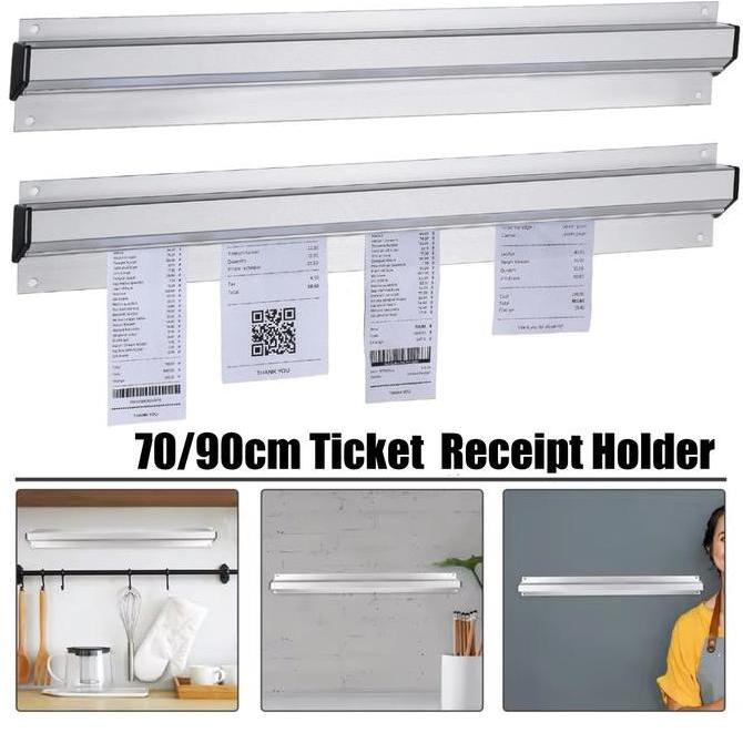 70/90cm Bill Receipt Check Holder Gantungan Kertas Pesanan Restoran Menu Order Bill Receipt Tab ber 