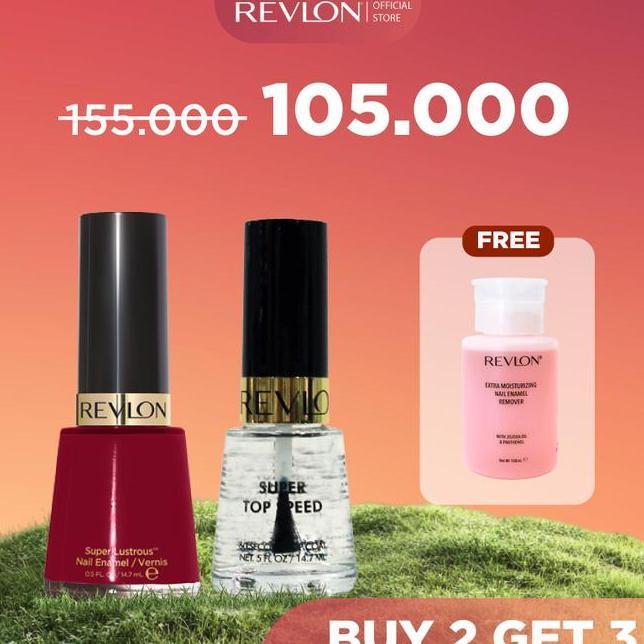 Buy 2 Get 3 Revlon Nail Enamel Top Coat Free Nail Remover