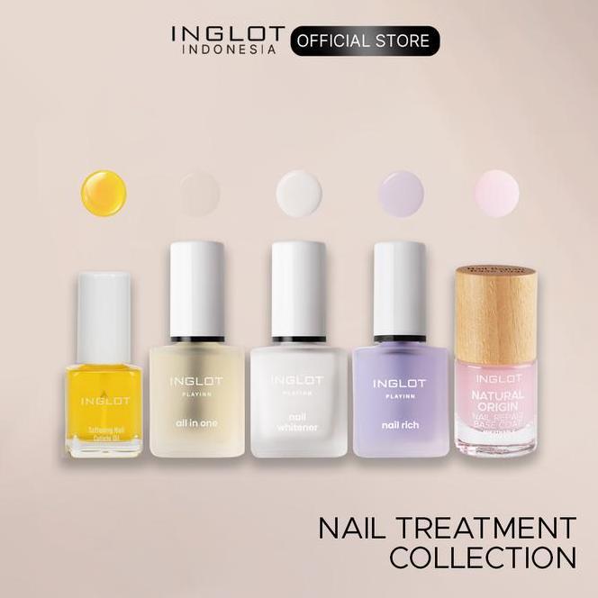 Inglot Nail Treatment Nail Treatment Breathable Transparan Bening Kutek Halal Tahan Lama Perawatan K
