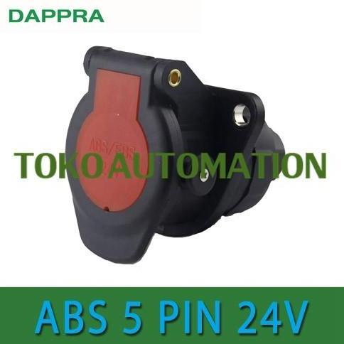 24V 5Pin 5 Pin Trailer Socket ABS EBS Type for Car Semi Trailer Truck Caravan SX58 TERBATAS