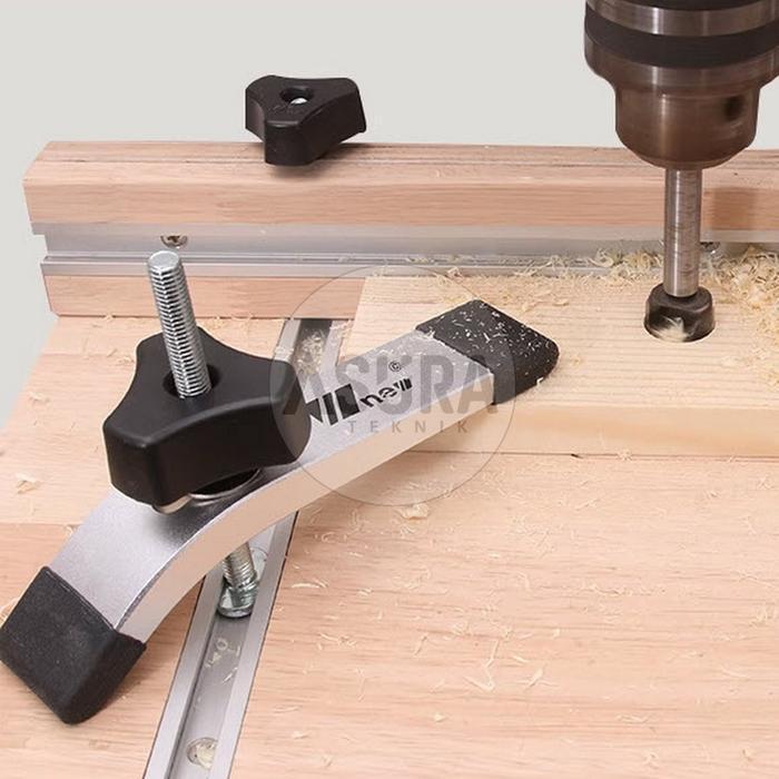 Hold Down Clamp T-Track T Slot Klem Catok Penjepit Kayu Besi Set Original Dan Terpercaya