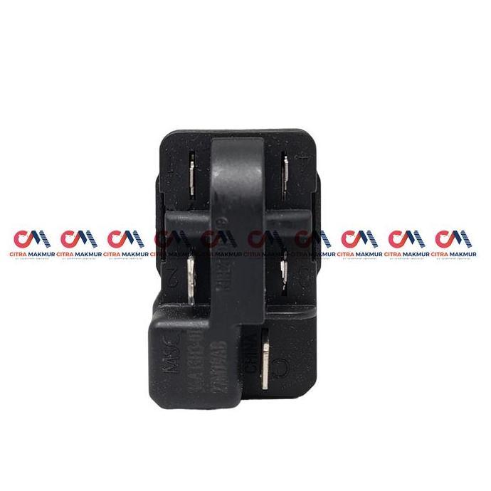 Relay Ptc Kulkas 1 pintu Kaki Kanan 3 Lubang Omron Kompresor Overload Kapasitor DISKON