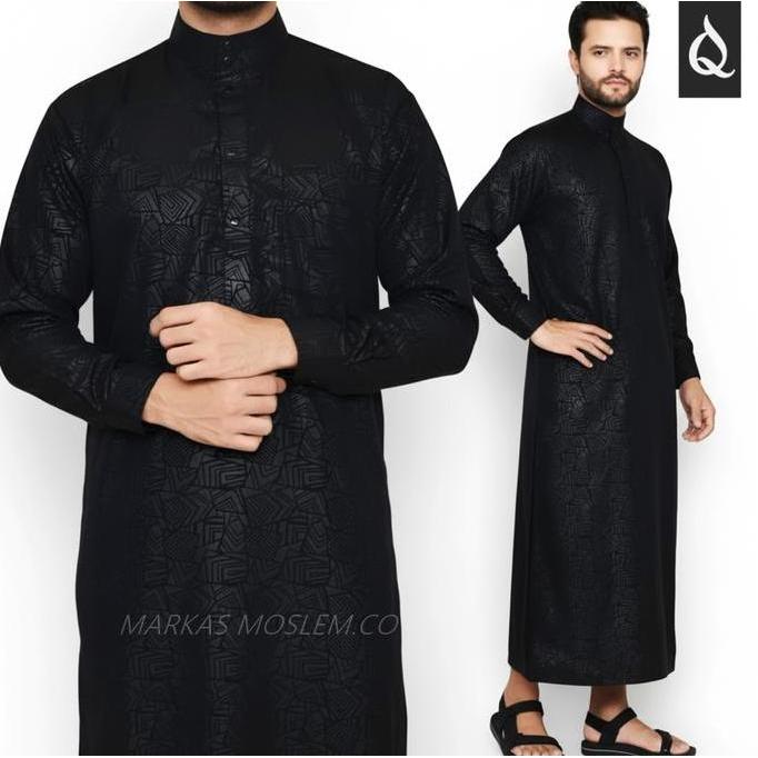 JUBAH PRIA - GAMIS COWOK - KOKO DEWASA - BAJU MUSLIM PRIA DEWASA MODEL MEWAH BAHAN EMBOS MOTIF TERBA