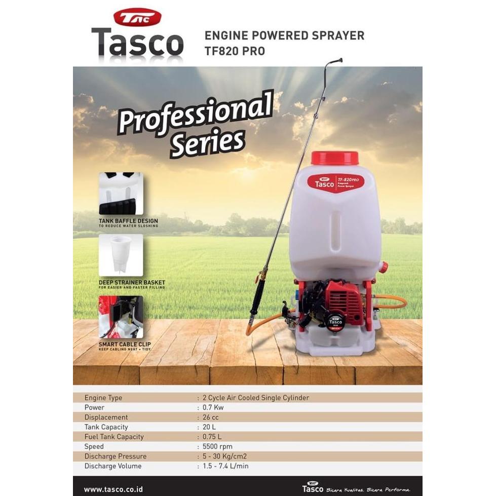 Sprayer Tasco Tf 820 Pro / Mesin Semprot Hama Tasco Tf 820 Pro