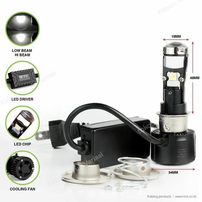 Promo Lampu Led RTD M8 H6 Projector Mini h4 hs1 h6 Projie projie cut off h7 Diskon