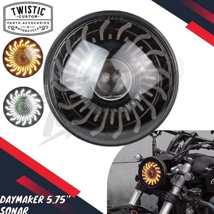 Promo Daymaker 5.75 inch Sonar Lampu LED Motor W175 W250 Benelli EVO 200 Patagonian Eagle 250 Harley