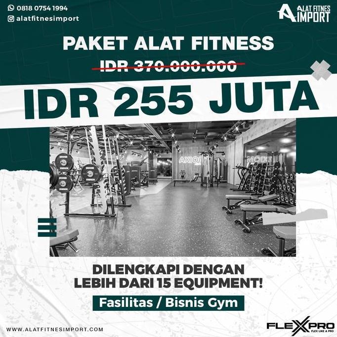 Terlaris Paket Alat Fitness Import Bisnis / Fasilitas / Home Gym Dhz Fitness