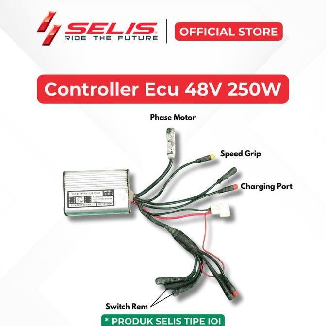 SELIS - Controller Ecu 48 Volt 250 Watt Sepeda Motor listrik Universal ( Controller )
