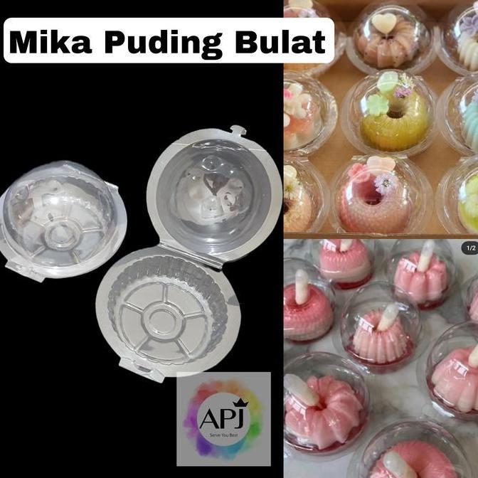 New- Mika Pudding Bulat / Mika Bolu Setengah Bola /Mika Bulat Mini/Mika