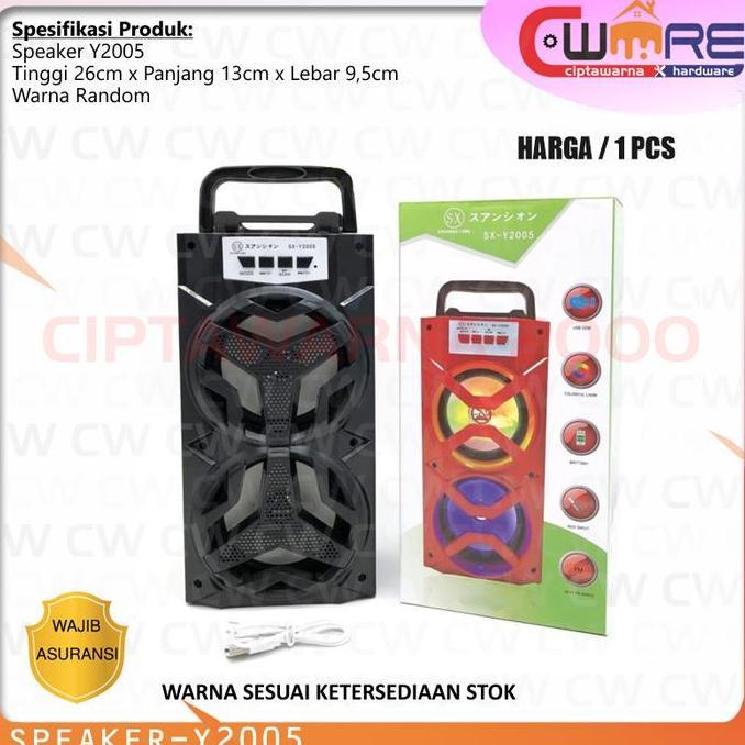 langsung order saja] Speaker Portable Bluetooth Super Bass Semua Model SX Y2001 Y2005 Y2006
