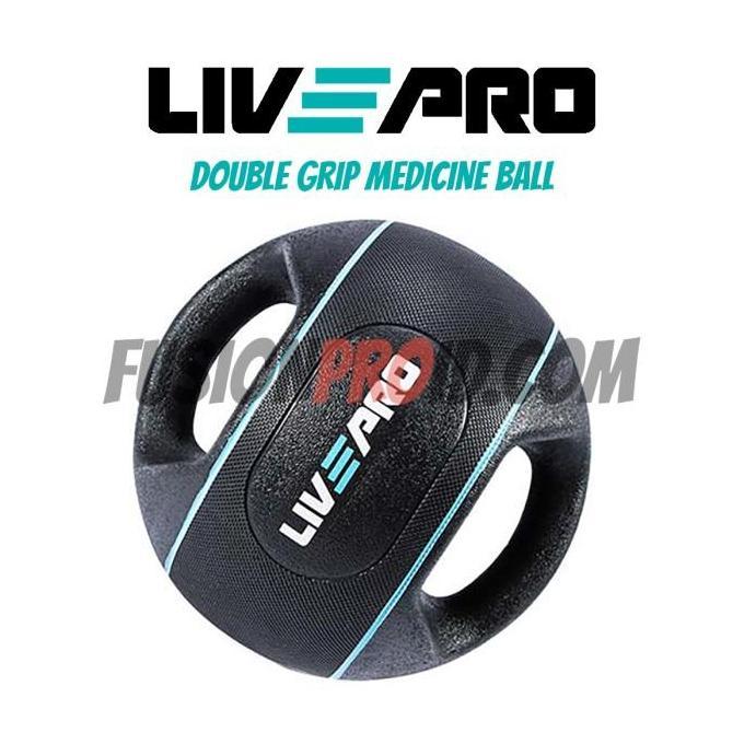 Terlaris Double Grip Medicine Ball Medisin Bola Gym Fitnes Fitness Gym Livepro