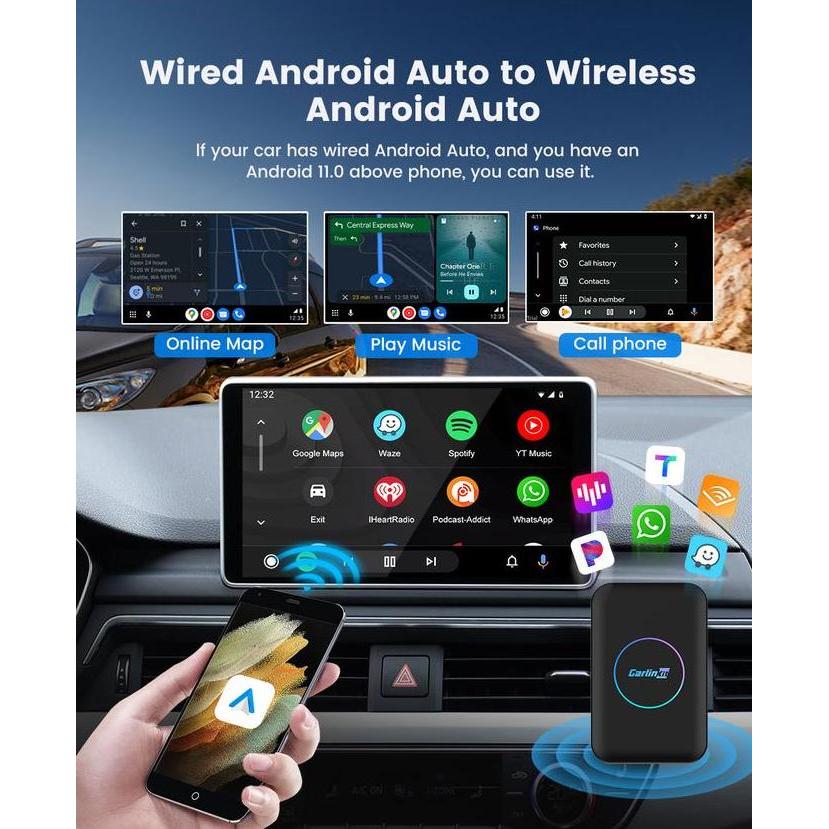Murah Carlinkit T Box Lite 2G+32Gb Android Sistem Wireless Apple Carplay Dan Wireless Android Auto T