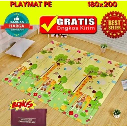 New- Tikar Lipat Piknik Jumbo | Tikar Lantai Plastik | Tikar Spons | Playma