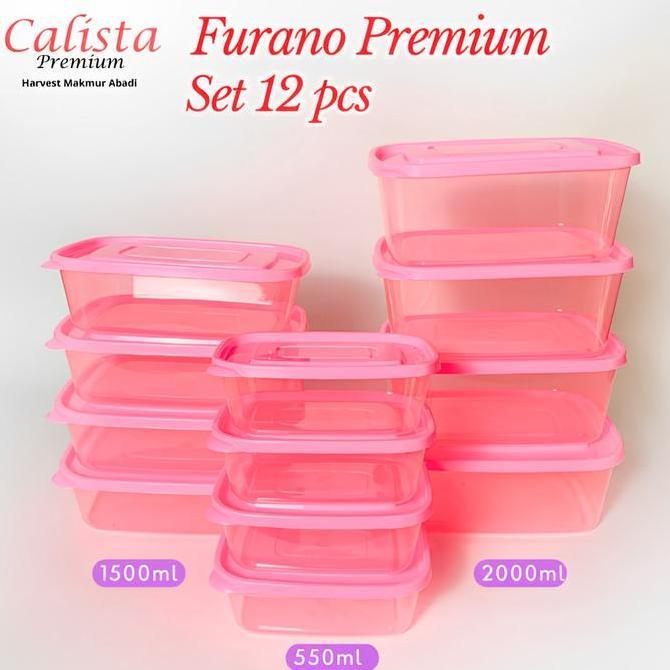 New- CALISTAFURANO PREMIUM SET TOPLES KULKAS FOOD CONTAINER BOX ORGANIZER