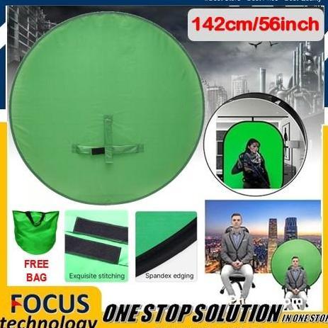 Green Screen Portable Kursi Ransel Backdrop Background GreenScreen PREMIUM